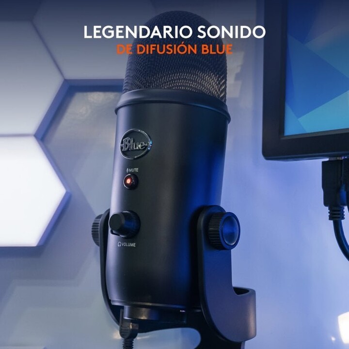 Microfono Usb nero Logitech Blue Yeti