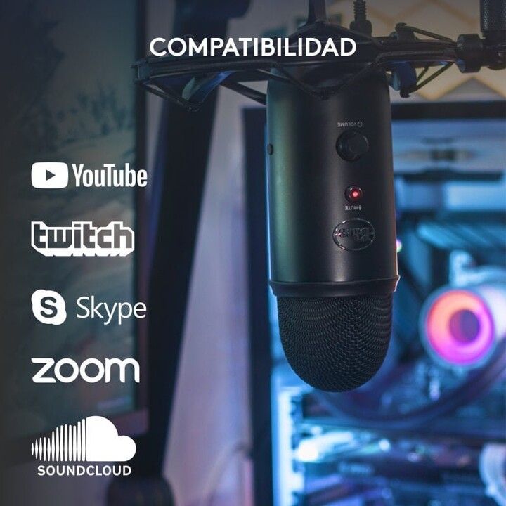 Microfono Usb nero Logitech Blue Yeti