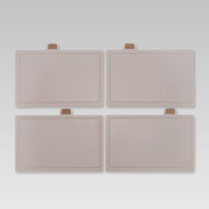 Maestro MR-1412-BEIGE Juego de cuchillos con bloque + Juego de tablas de cortar Beige