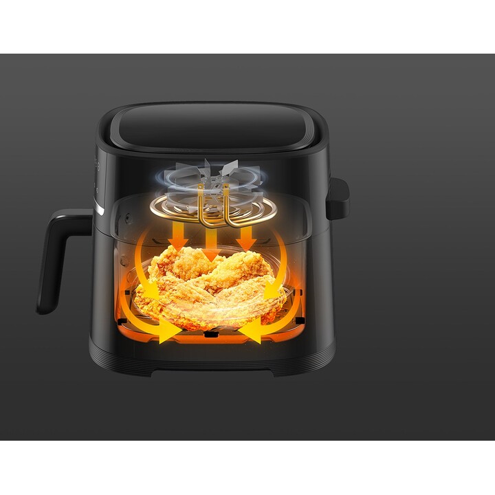 Friggitrice ad aria Xiaomi MAF08 6L Simple 1500W Friggitrice ad aria calda nera