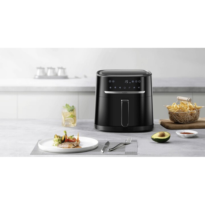 Friggitrice ad aria Xiaomi MAF08 6L Simple 1500W Friggitrice ad aria calda nera