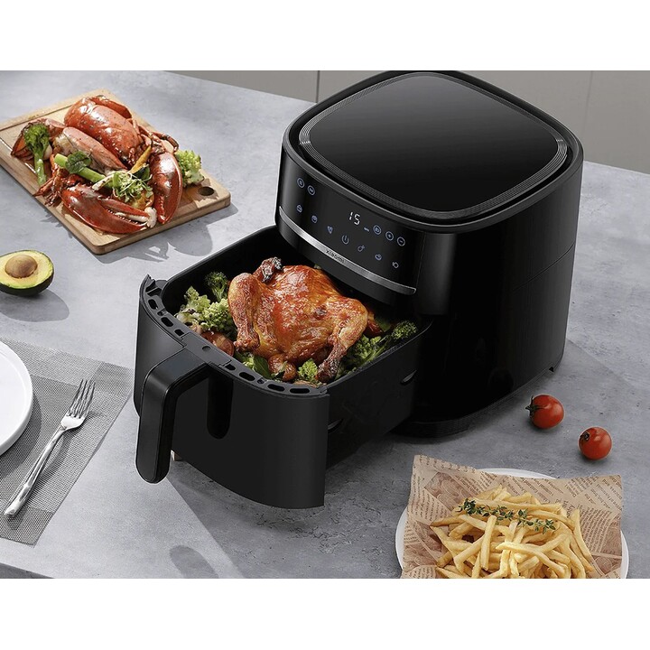Friggitrice ad aria Xiaomi MAF08 6L Simple 1500W Friggitrice ad aria calda nera