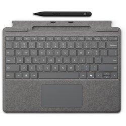 Tastiera per Microsoft Surface Pro 10/11 con Pen2 + Copilot Taste - Platino