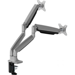 Support de bureau Ewent pour deux moniteurs plats/courbés/ultra-larges jusqu'à 35" et 15 Kg