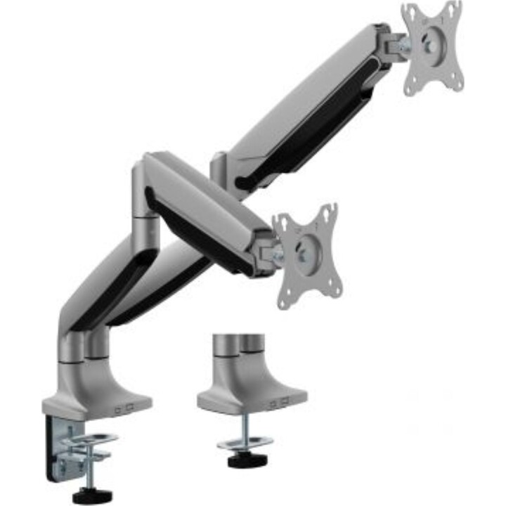 Supporto da tavolo Ewent per monitor doppi piatti/curvi/ultrawide fino a 35" e 15 Kg