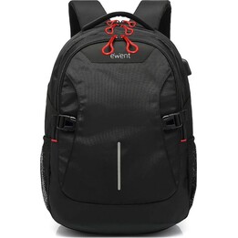 Sac à dos pour ordinateur portable Ewent de 15,6 pouces avec port USB