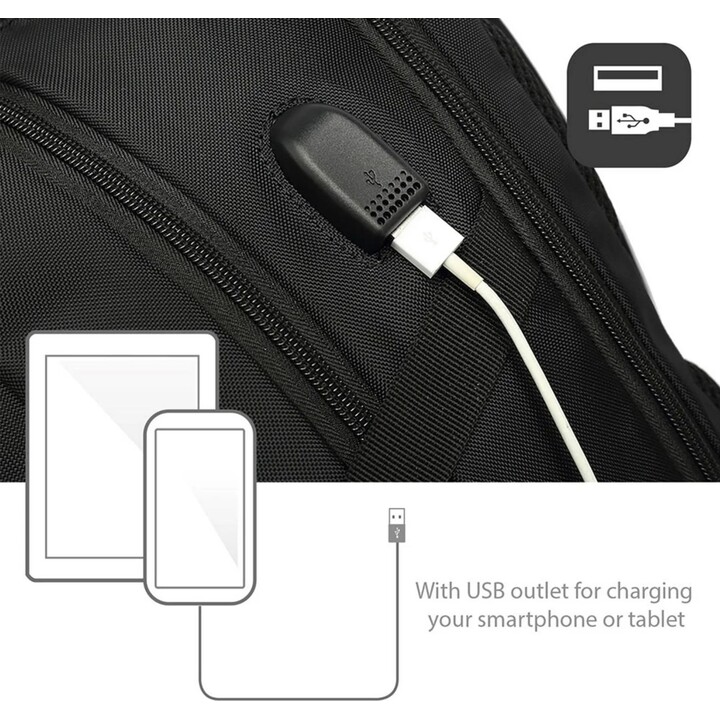 Mochila para laptop Ewent de 15,6 polegadas com porta USB