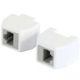 Allnet Tp-Tp Kupplung Cat6A Box 1:1 8 Pole. Magnetischer Sicherheitsstecker Rj45 50Er Bulk Set Abwurfbuchse Poe Fähig Bis Zu 1