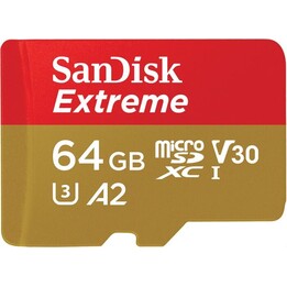 Carte microSDXC SanDisk Extreme® 64 Go + adaptateur SD