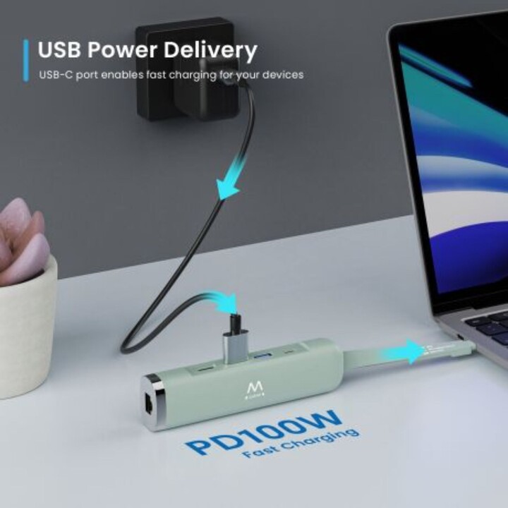 Dock multiporta Ewent 5 em 1 USB-C, 4K HDMI | 