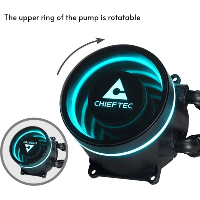 Chieftec Iceberg 360 RGB Water Cooling System, Black