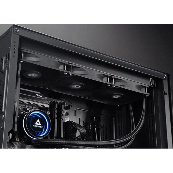 Chieftec Iceberg 360 Dark, Refroidi par eau, Noir