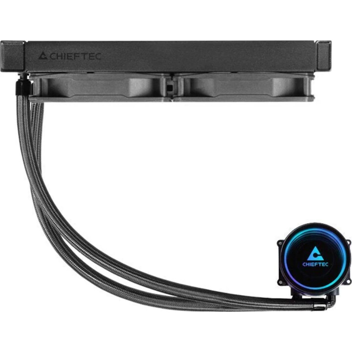 Chieftec Iceberg 240 Dark, Refroidi par eau, Noir