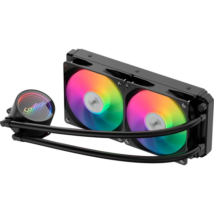 CoolBox Infinite Liquid240 aRGB - Raffreddamento a liquido da 240 mm, nero