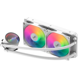 Coolbox Infinite Liquid240 ARGB Kit de refroidissement liquide, TDP 250 W, blanc