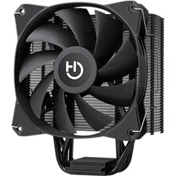 Ventola Hiditec con dissipatore di calore C12 Pwm/ 12 cm, nero