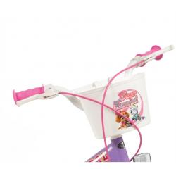 Bicicleta infantil 16" Psi Patrol Violeta 1680 Girl + Casco infantil Psi Patrol rosa TOIMSA 10896