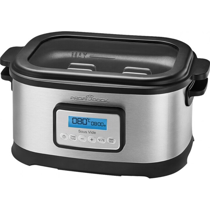 ProfiCook PC-SV 1112 8 L 520 W Negro, Acero inoxidable