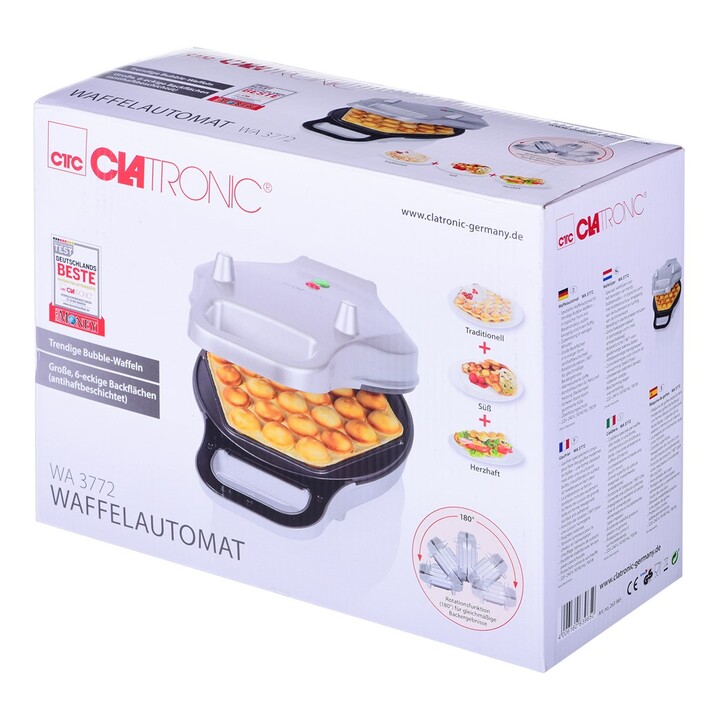 Máquina de Waffles CLATRONIC WA 3772