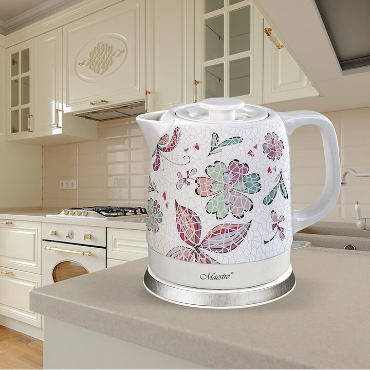 Chaleira elétrica de cerâmica MAESTRO MR-068 1,5L 1500W (MR-068-FLOWERS)