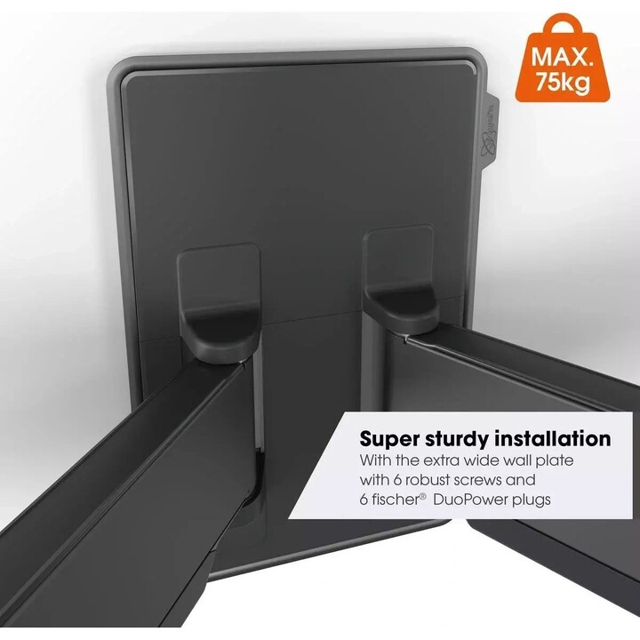 Soporte de pared para TV de movimiento completo Elite TVM 5855 de Vogel's Negro
