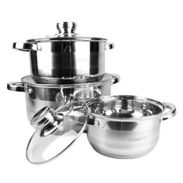 Maestro MR-2220-6L Un conjunto de macetas de 6 elementos.