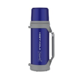Garrafa térmica Maestro MR-1631, 1,5 L, azul e cinza.