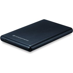 Conceptronic External Hard Drive Enclosure 2.5\" USB-C/USB 3.1 Black