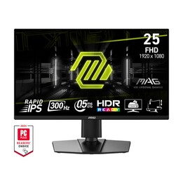 MSI MAG 255PXF 24,5-Zoll-FHD: schnelles IPS-Panel mit 1920 x 1080, 300 Hz/0,5 ms (GtG, min.), 120% sRGB-Farbraum, rahmenloses De