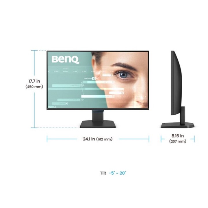 Moniteur BenQ GW2790C (9H.LNPLB.QBE) 27 pouces, Full HD 1080p, 144 Hz, IPS, protection oculaire, USB-C, certifié TÜV