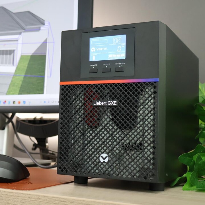 SAI Liebert GXE UPS 1kVA 1ph UPS 230V Tower W/Batteries, C14 input/C13 x 8 output, 2-year warranty