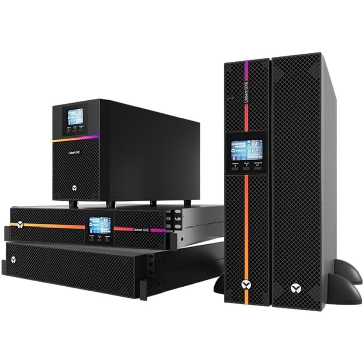 UPS Liebert GXE UPS 1kVA 1ph UPS 230V Torre com baterias, entrada C14/saída C13 x 8, garantia de 2 anos