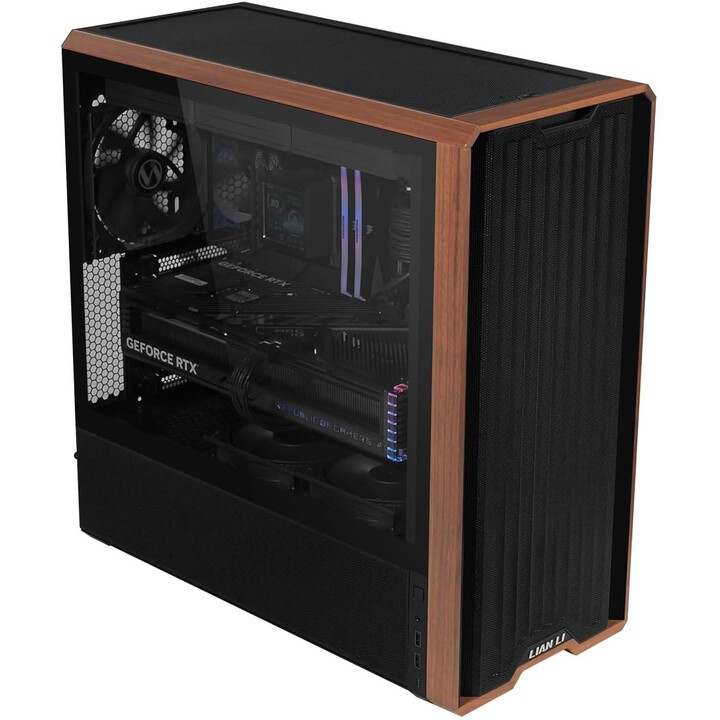 Gehäuse|LIAN LI|ATX/micro ATX/EATX/SSI EEB|Schwarz|Midi-Tower|LAN217X|G99.LAN217X.00