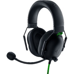 Fones de ouvido com fio Razer BlackShark V2 X com entrada de 3,5 mm, cancelamento de ruído e microfone Hyperclear