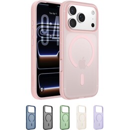 Coque Belkin SheerForce Grip pour iPhone 17 Pro compatible avec MagSafe - Rose