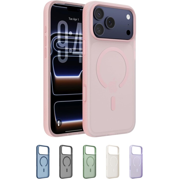 Capa Belkin SheerForce Grip para iPhone 17 Pro MAX compatível com MagSafe - rosa