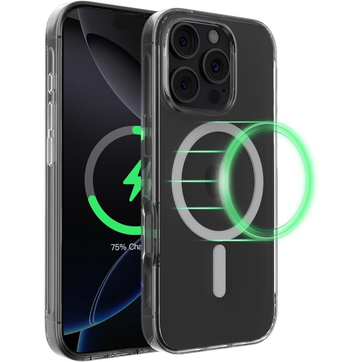 Capa Belkin SheerForce para iPhone 16 Pro, capa de telefone compatível com MagSafe, transparente