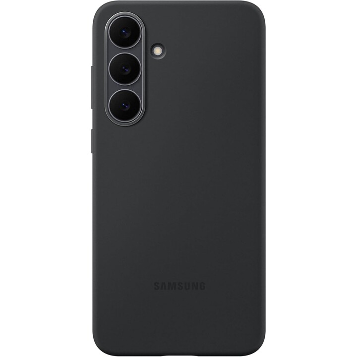 Funda Samsung de Silicona Suave para Galaxy S25 FE, Negra