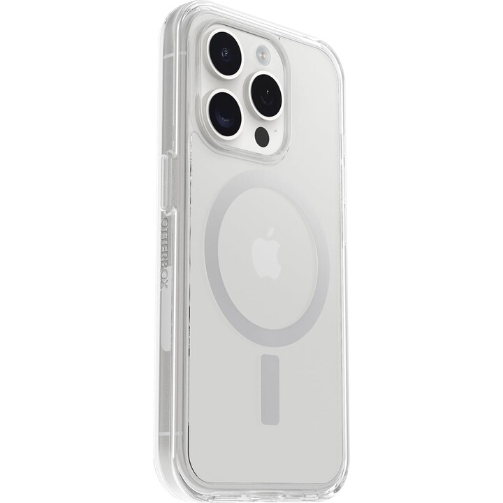 Custodia trasparente Symmetry di Otterbox per iPhone 15 Pro per MagSafe, trasparente