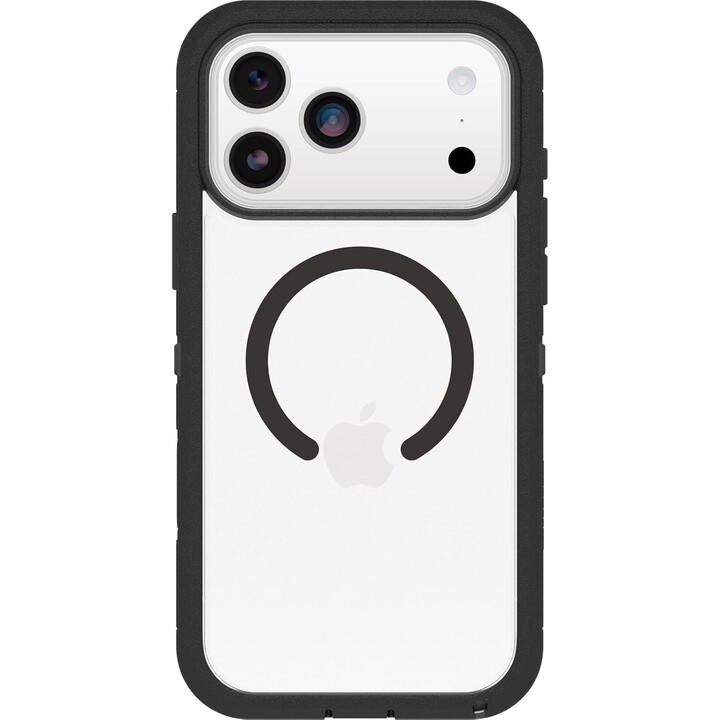 Étui Otterbox Defender Series Pro XT Clear MagSafe pour iPhone 17 Pro Max, transparent/noir