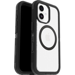 Custodia trasparente MagSafe di Otterbox Defender Series Pro XT per iPhone 17, trasparente/nera