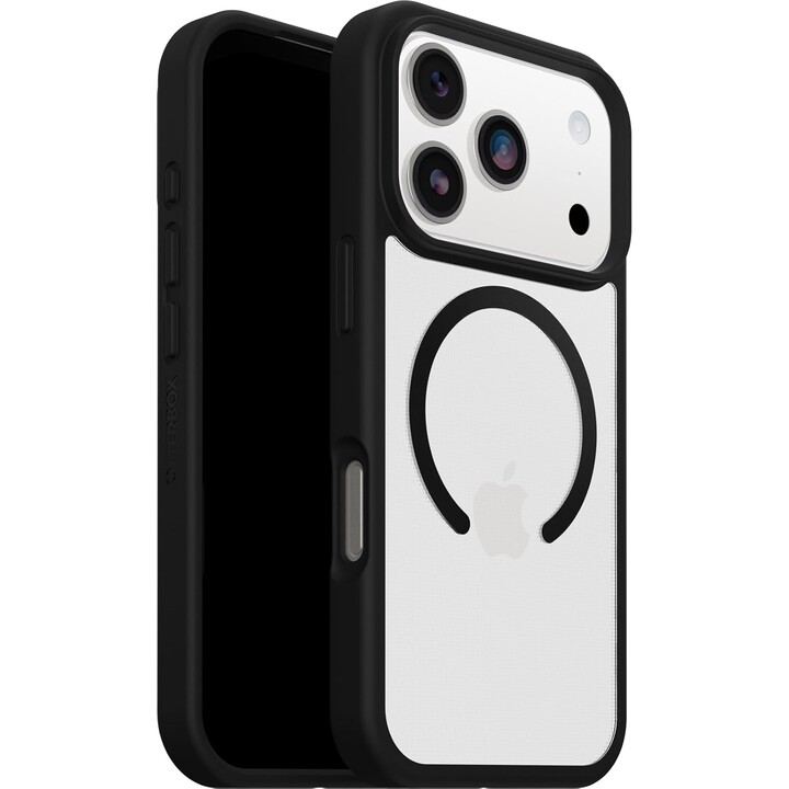 Otterbox React Series MagSafe Case for iPhone 17 Pro, Clear/Black