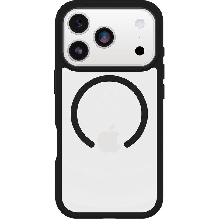 Otterbox React Series MagSafe Case for iPhone 17 Pro, Clear/Black