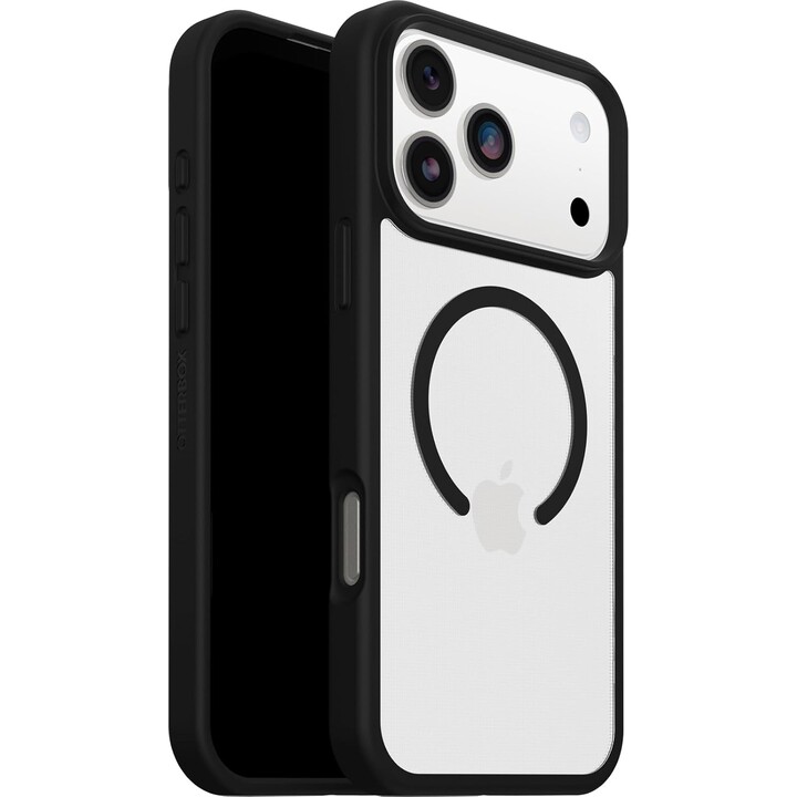 Étui MagSafe Otterbox React Series pour iPhone 17 Pro MAX, transparent/noir