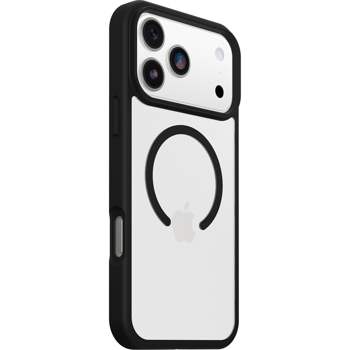 Étui MagSafe Otterbox React Series pour iPhone 17 Pro MAX, transparent/noir