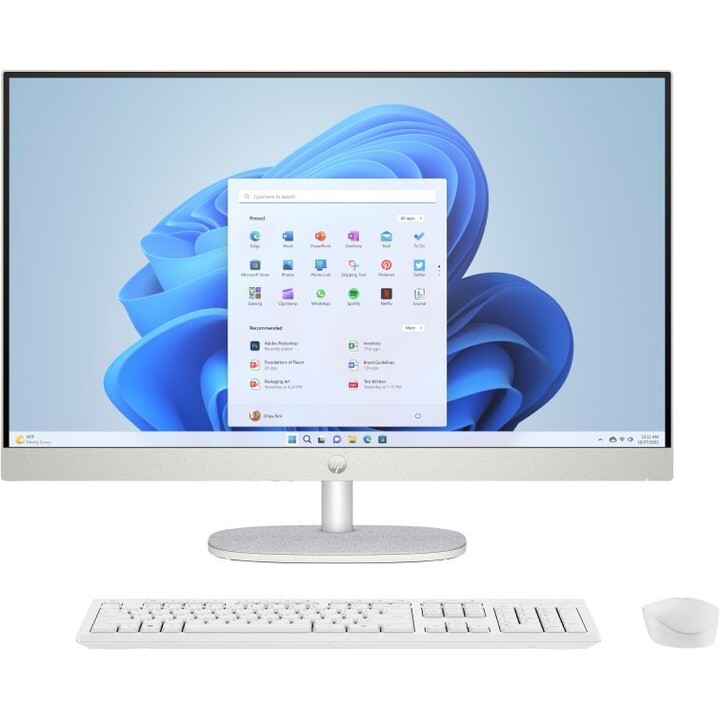 Ordenador all in one hp 27-cr0090ns ci5 1334u 16gb 512gb ssd 27" fhd webcam freedos silver