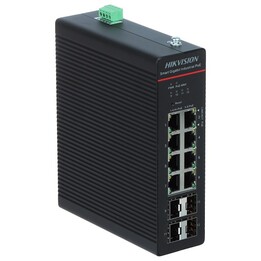 Switch Hikvision DS-3T1512HP-SI-8P4F sem fonte de alimentação