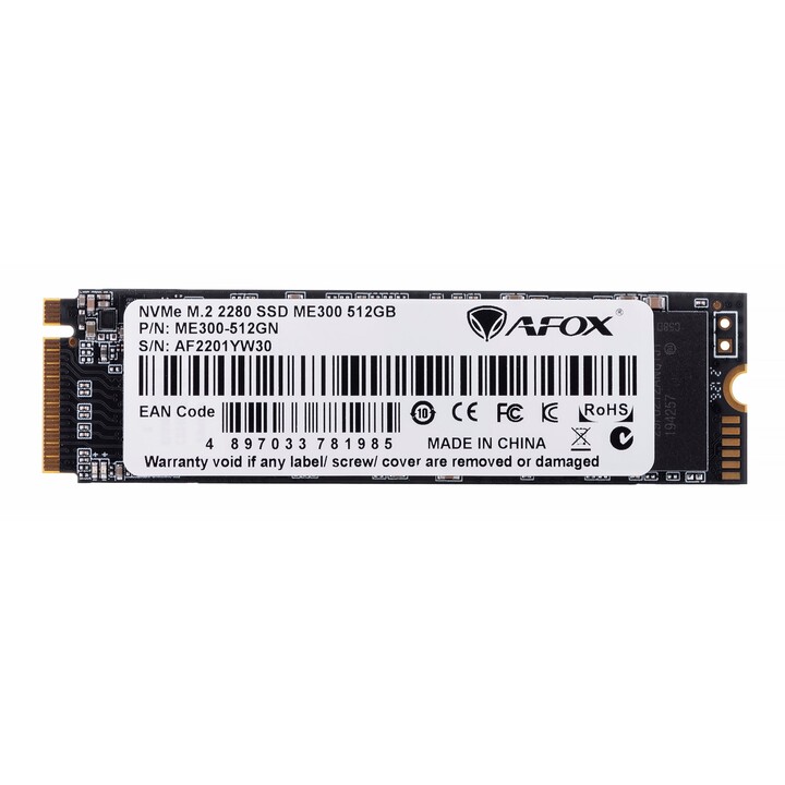 SSD AFOX ME300 M.2 PCI-Ex4 512GB TLC 2.5 GB/s NVMe