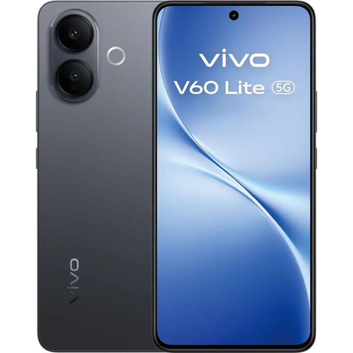Vivo V60 Lite 5G, 8GB 256GB, 6,77 AMOLED 120Hz, 6500mAh 90W de carregamento rápido, preto