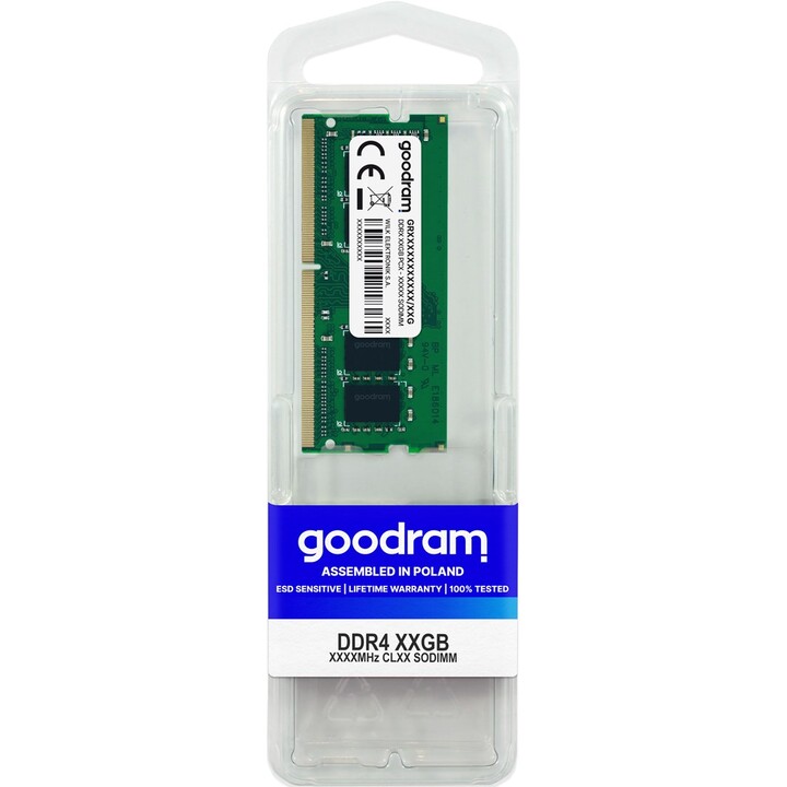 Goodram GR3200S464L22S/8G module de mémoire 8 Go 1 x 8 Go DDR4